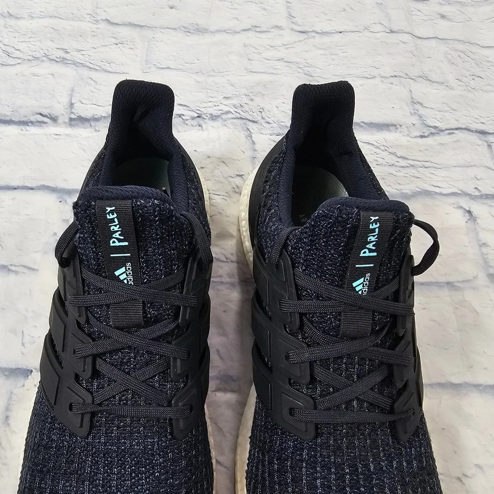 Adidas UltraBoost 4.0 Parley Mens 10 Legend Ink Blue Running Shoes AC7836